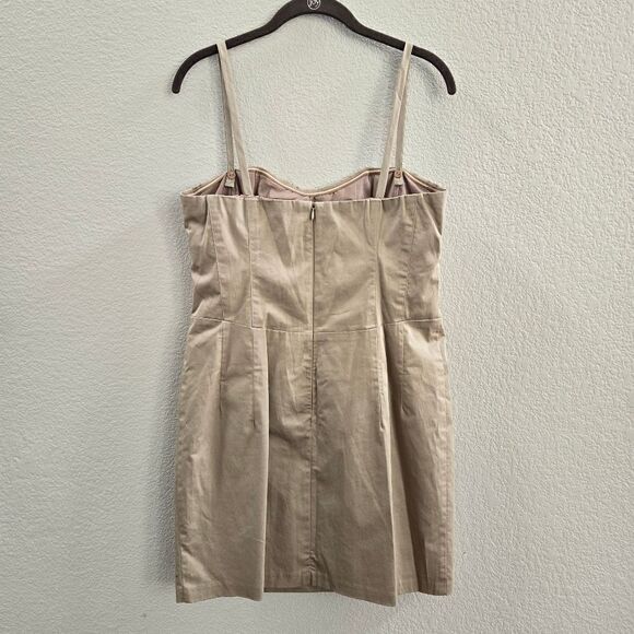 Nanette Lepore “Amorous” Strap Dress Khaki size 10 M new - Picture 5 of 16